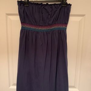 Strapless, short summer dress